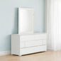 41" Beige Framed Dresser Mirror