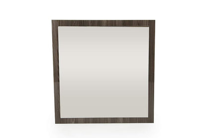 41" Gray Square Framed Mounted Accent Mirror