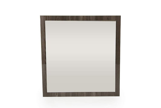 41" Gray Square Framed Mounted Accent Mirror