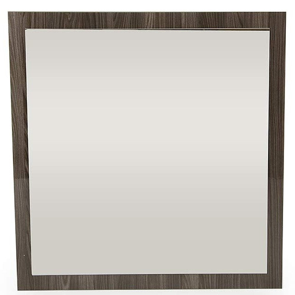 41" Gray Square Framed Mounted Accent Mirror