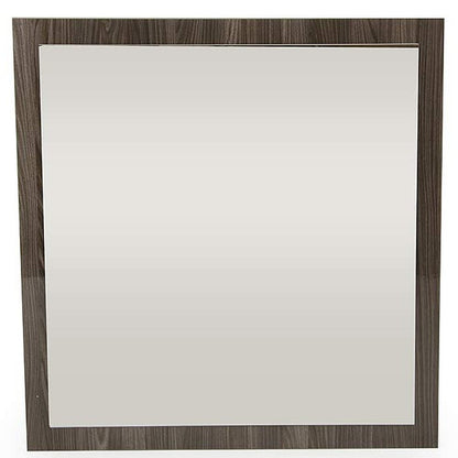 41" Gray Square Framed Mounted Accent Mirror