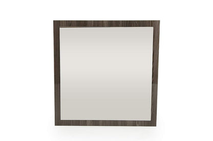 41" Gray Square Framed Mounted Accent Mirror