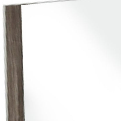 41" Ebony Wood Framed Mounted Dresser Mirror