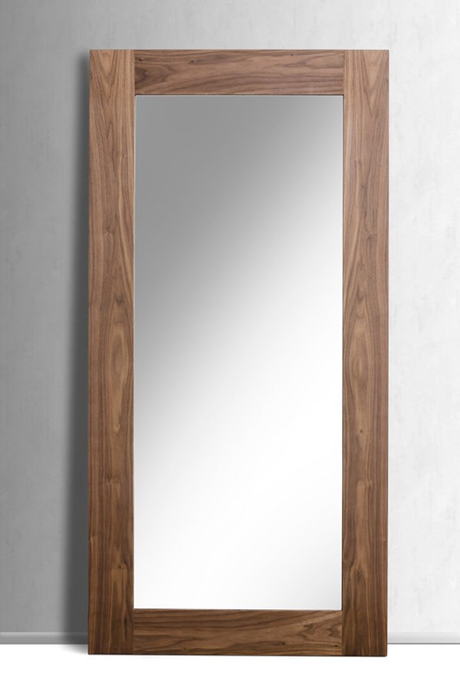 79" Brown Framed Leaning Full Length Hanging Mirror