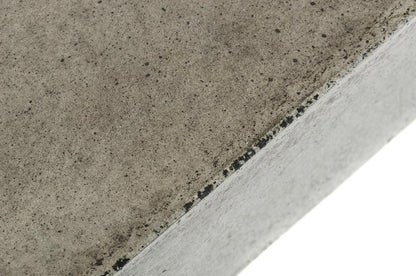 43" Gray and Dark Gray Concrete Square Block Coffee Table