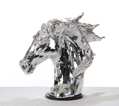 11" Silver Glass Figurine Tabletop Sculpture