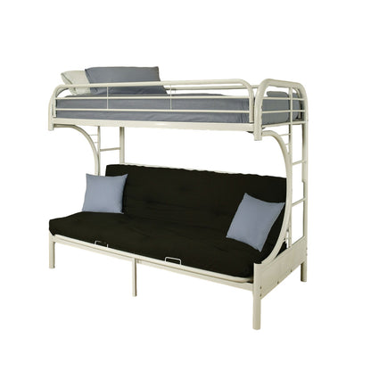 78" X 41" X 65" Twin Over Full Purple Metal Tube Futon Bunk Bed