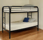 Black Twin Contemporary Metal Bunk Bed