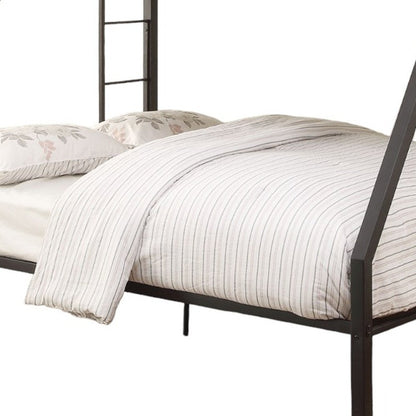 Black Twin Over Full Bunk Bed