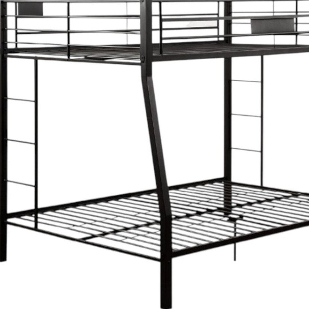 Black Twin Over Full Bunk Bed