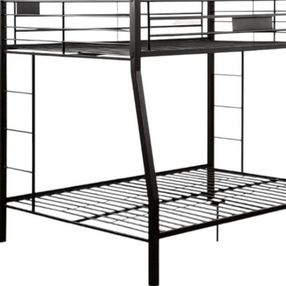 Black Twin Over Full Bunk Bed