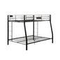 Black Twin Over Full Bunk Bed