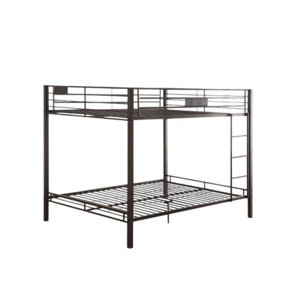 Black Queen Over Queen Bunk Bed