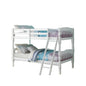 White Twin Over Twin Bunk Bed