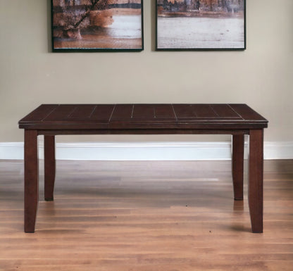 48" Dark Brown Solid Manufactured Wood Dining Table