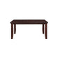 48" Dark Brown Solid Manufactured Wood Dining Table