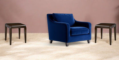 Dark Brown Solid Wood Coffee Table With Shelf