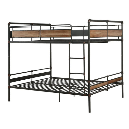 Bronze Queen Over Queen Metal Bunk Bed
