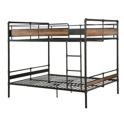 Bronze Queen Over Queen Metal Bunk Bed