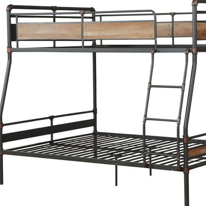 Bronze Queen Over Queen Metal Bunk Bed