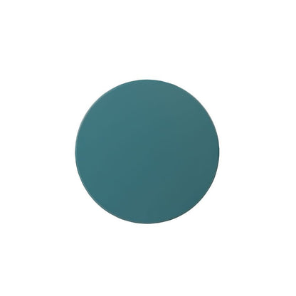 22" Brown Solid Wood Round Pedestal End Table