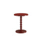 Fun Teal Wood Pedestal End Table