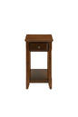 23" Brown Solid Wood End Table