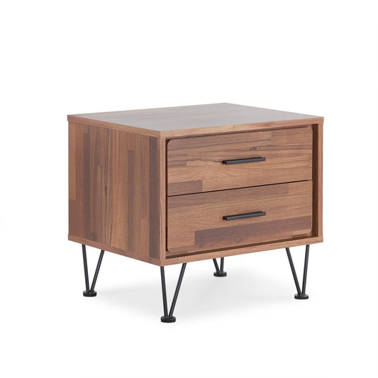 20" White Nightstand With Manufactured Wood Top