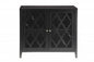34" Black Sideboard with Two Glass Doors