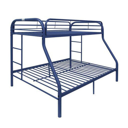 Black Twin Over Full Contemporary Metal Bunk Bed