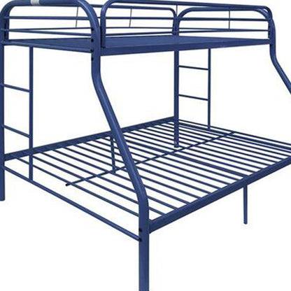 Black Twin Over Full Contemporary Metal Bunk Bed