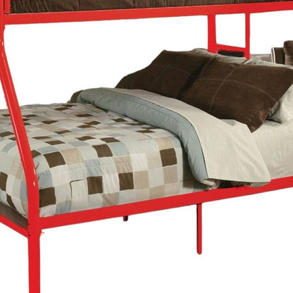 78" X 54" X 60" Twin Over Full Rainbow Metal Tube Bunk Bed