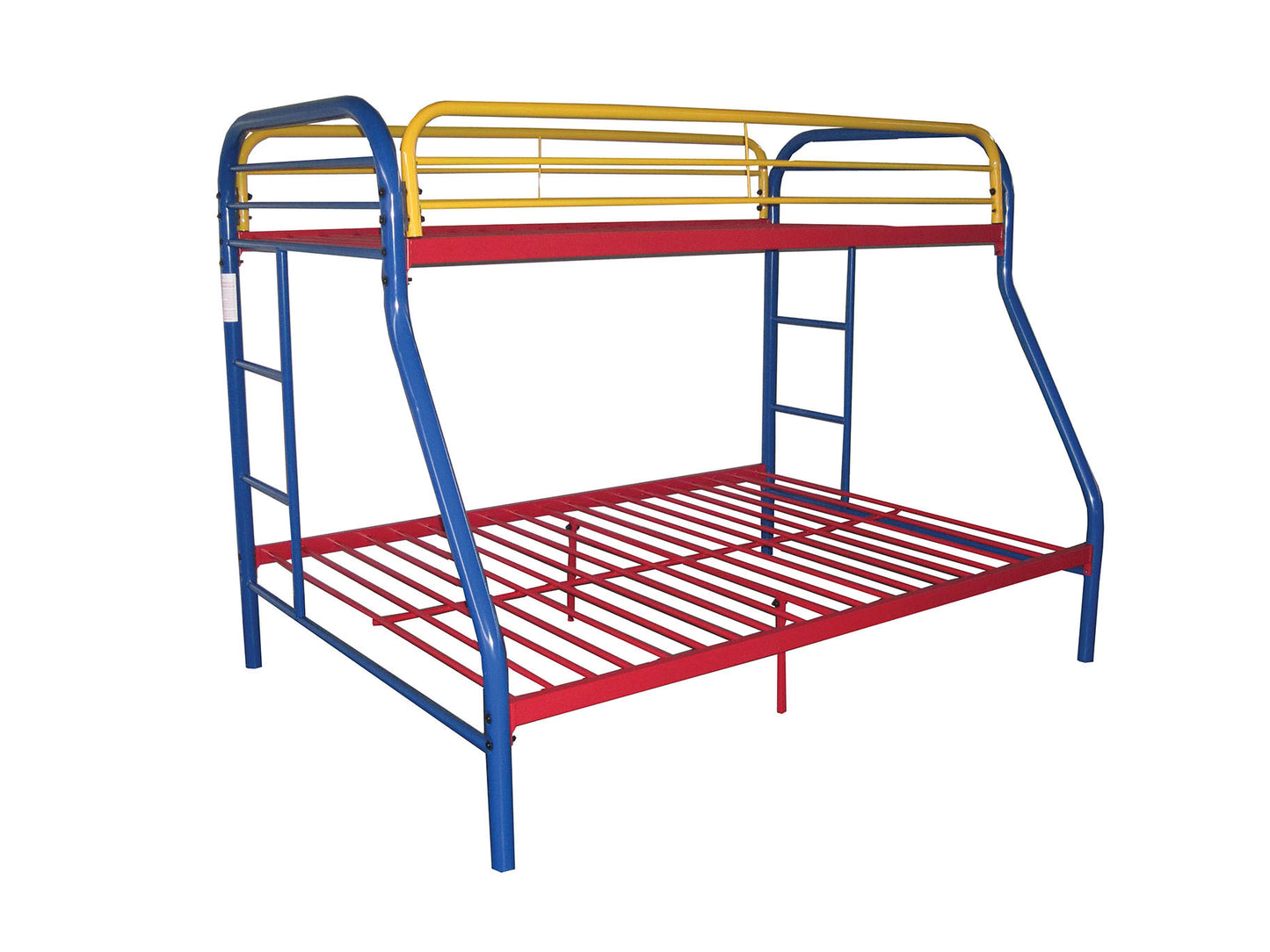 Black Twin Over Full Contemporary Metal Bunk Bed