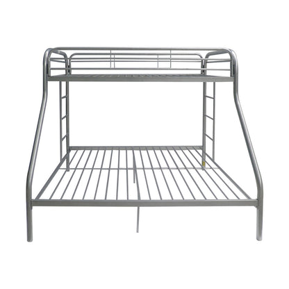 Black Twin Over Full Contemporary Metal Bunk Bed