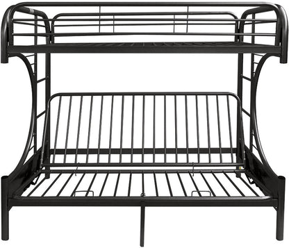 78" X 41" X 65" Twin Over Full Purple Metal Tube Futon Bunk Bed