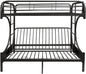 78" X 41" X 65" Twin Over Full Purple Metal Tube Futon Bunk Bed