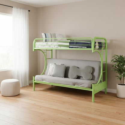 78" X 41" X 65" Twin Over Full Purple Metal Tube Futon Bunk Bed