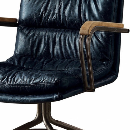 Coffee and Dark Brown Swivel Rolling Executive Office Chair