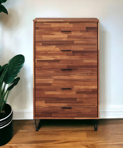 32" White Five Drawer Standard Chest