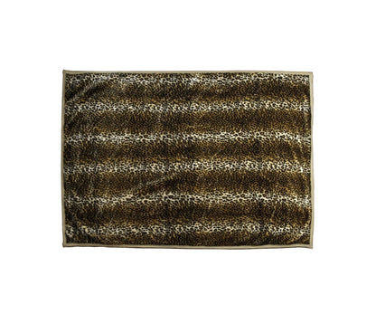 70" X 50" Ivory Faux Fur Plush Throw Blanket