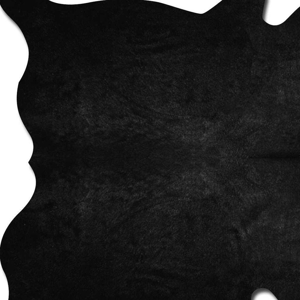 6' X 7' Off White Cowhide Cowhide Print Handmade Area Rug