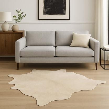 6' X 7' Natural Cowhide Area Rug