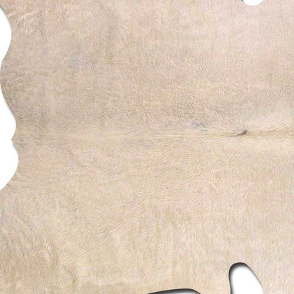 6' X 7' Black Cowhide Area Rug
