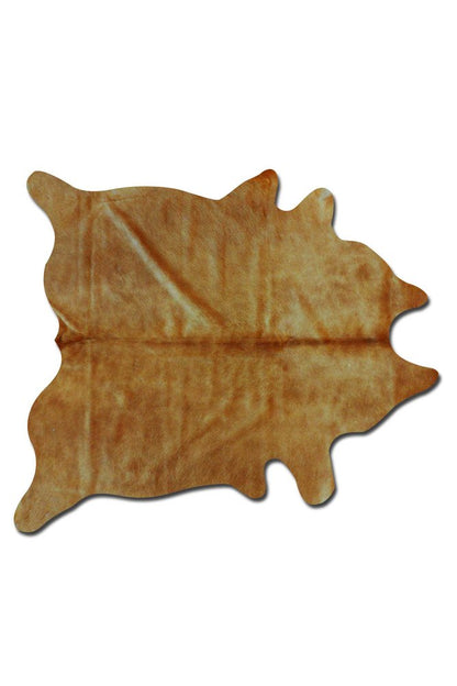 6' X 7' Off White Cowhide Cowhide Print Handmade Area Rug