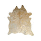 72" X 84" Chocolate And Gold Cowhide - Area Rug