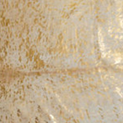 72" X 84" Chocolate And Gold Cowhide - Area Rug