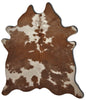 6' X 7' Black And White Cowhide Animal Print Area Rug