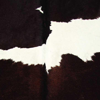 6' X 7' Black And White Cowhide Animal Print Area Rug