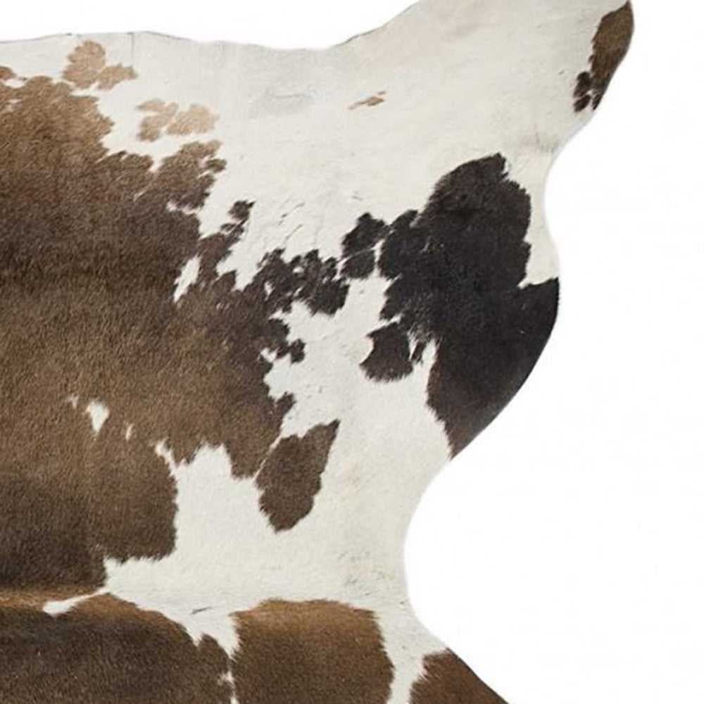 Black And White Cowhide Animal Print Area Rug