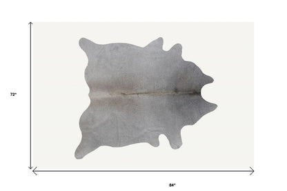 6' X 7' Natural Cowhide Cowhide Print Area Rug